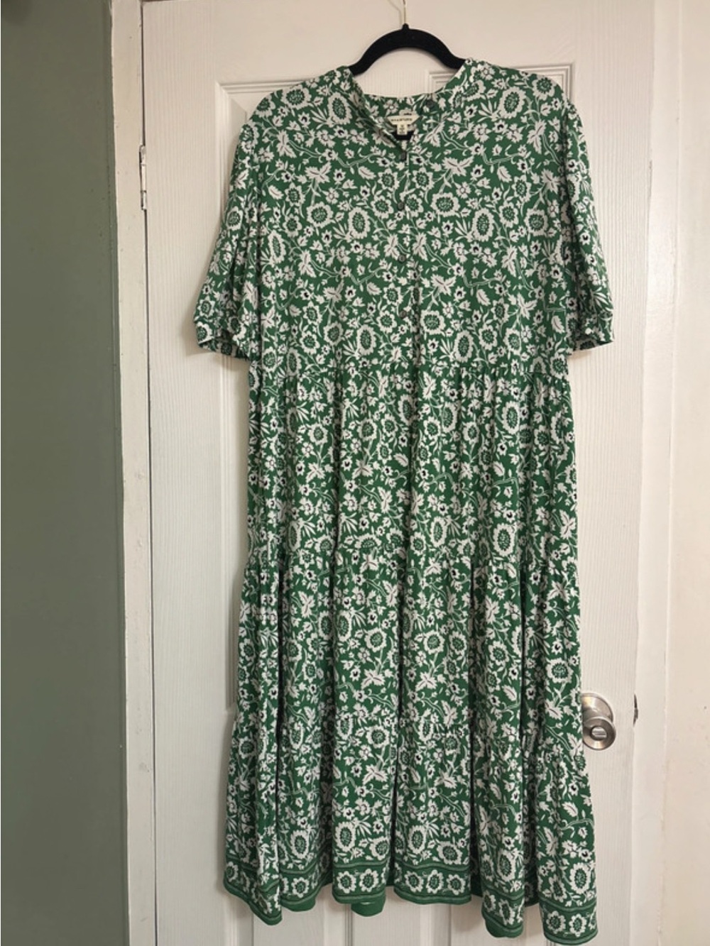 Max Studio Green Floral Dress
